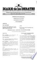 Diario de los debates de la Cámara de Diputados
