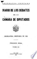 Diario de los debates de la Cámara de Diputados