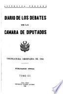 Diario de los debates de la Cámara de Diputados