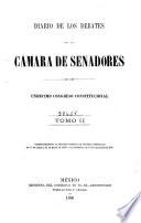 Diario de los debates de la Cámara de Senadores