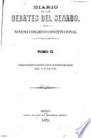 Diario de los debates de la Cámara de Senadores