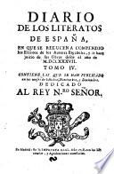 Diario de los literatos de España
