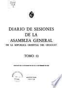 Diario de sesiones de la Asamblea General de la República Oriental del Uruguay