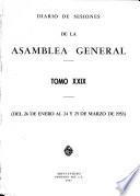Diario de sesiones de la Asamblea General de la Republica Oriental del Uruguay
