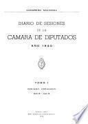 Diario de sesiones de la Cámara de diputados