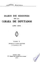 Diario de sesiones de la Cámara de Diputados