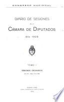 Diario de sesiones de la Cámara de Diputados