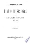 Diario de sesiones de la Cámara de Diputados