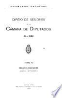 Diario de sesiones de la Cámara de diputados