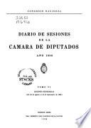 Diario de sesiones de la Cámara de diputados