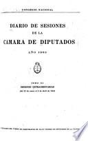 Diario de sesiones de la Cámara de Diputados