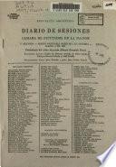 Diario de sesiones de la Cámara de diputados