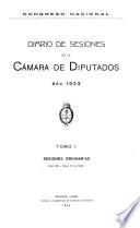 Diario de sesiones de la Cámara de Diputados
