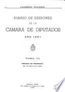 Diario de sesiones de la Cámara de Diputados