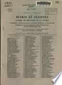 Diario de sesiones de la Cámara de diputados