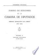Diario de sesiones de la Cámara de diputados