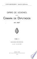 Diario de sesiones de la Cámara de Diputados