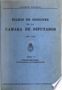Diario de sesiones de la Cámara de Diputados