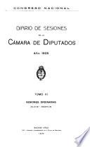 Diario de sesiones de la Cámara de Diputados