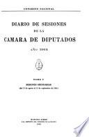 Diario de sesiones de la Cámara de Diputados