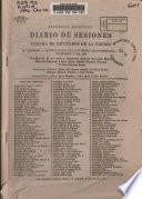 Diario de sesiones de la Cámara de diputados