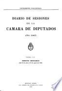 Diario de sesiones de la Cámara de Diputados