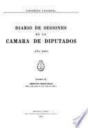 Diario de sesiones de la Cámara de Diputados