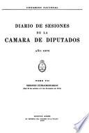 Diario de sesiones de la Cámara de Diputados