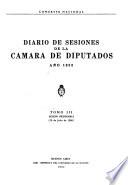 Diario de sesiones de la Cámara de diputados