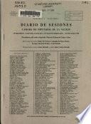 Diario de sesiones de la Cámara de diputados