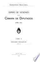 Diario de sesiones de la Cámara de diputados