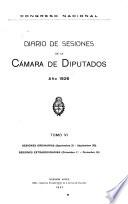 Diario de sesiones de la Cámara de Diputados
