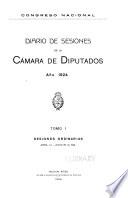 Diario de sesiones de la Cámara de diputados