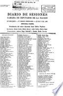 Diario de sesiones de la Cámara de Diputados