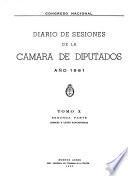 Diario de sesiones de la Cámara de Diputados