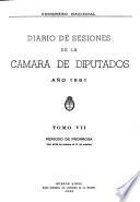 Diario de sesiones de la Cámara de Diputados