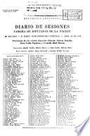 Diario de sesiones de la Cámara de Diputados