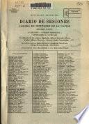 Diario de sesiones de la Cámara de diputados
