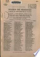 Diario de sesiones de la Cámara de diputados
