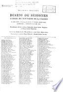Diario de sesiones de la Cámara de Diputados