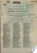 Diario de sesiones de la Cámara de diputados