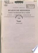 Diario de sesiones de la Cámara de diputados