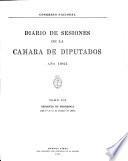 Diario de sesiones de la Cámara de Diputados
