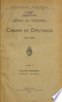 Diario de sesiones de la Cámara de Diputados
