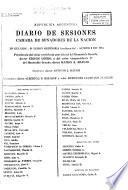 Diario de sesiones de la Cámara de Diputados