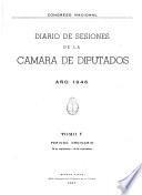 Diario de sesiones de la Cámara de Diputados