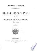 Diario de sesiones de la Cámara de Diputados