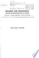 Diario de sesiones de la Cámara de Diputados