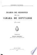 Diario de sesiones de la Cámara de Diputados