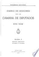 Diario de sesiones de la Cámara de diputados